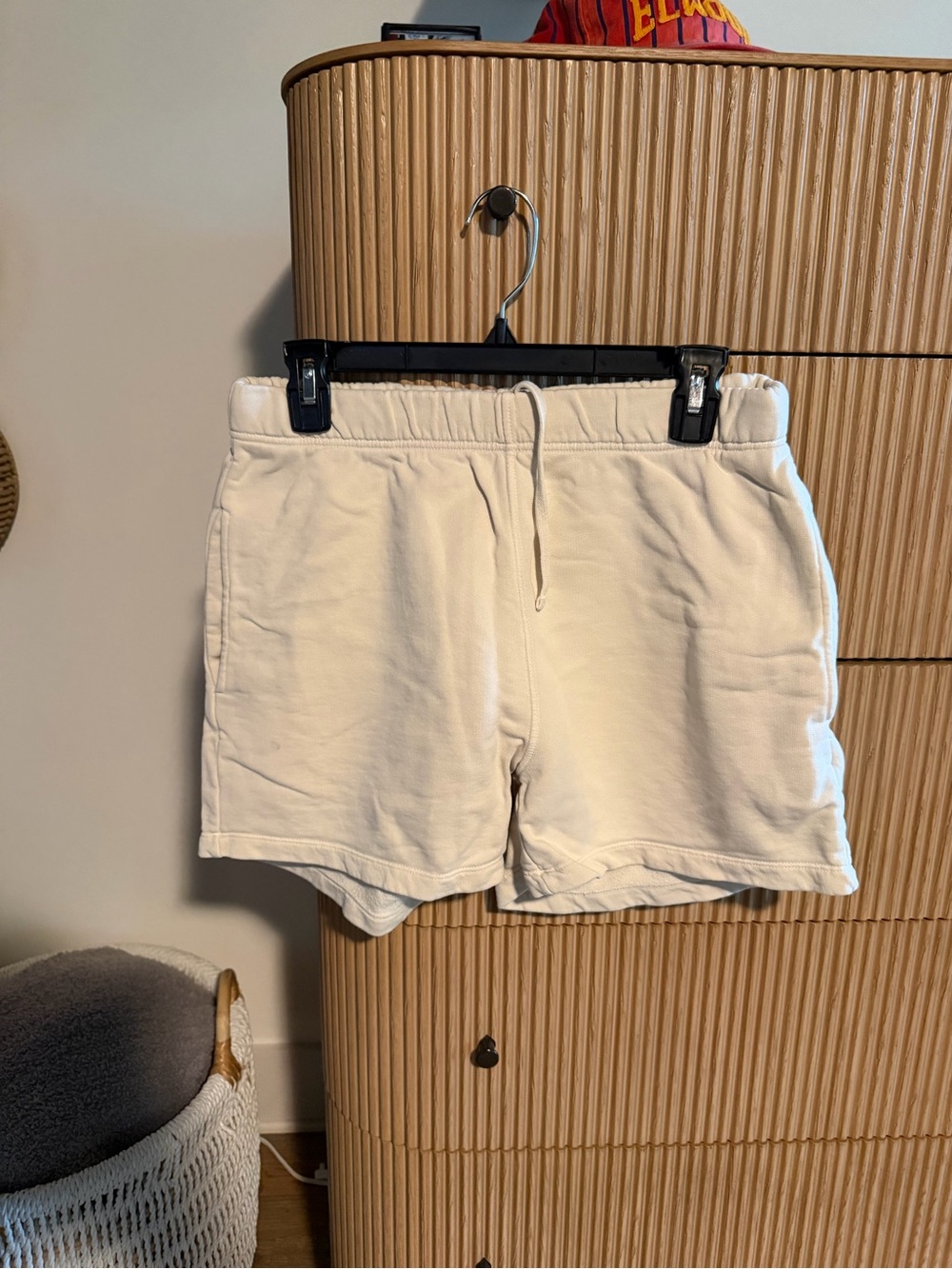MATE the Label Cream Casual Drawstring Shorts